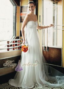 Эксклюзивное свадебное платье в стиле А-силуэт Style T9389 ― Интернет магазин Мир Невест - свадебные платья и аксессуары, эксклюзивные вечерние платья