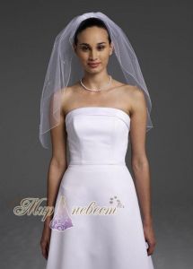 Короткая фата Style V5156 ― Интернет магазин Мир Невест - свадебные платья и аксессуары, эксклюзивные вечерние платья