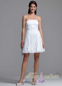 Короткое и недорогое свадебное платье Style 10333 ― Интернет магазин Мир Невест - свадебные платья и аксессуары, эксклюзивные вечерние платья