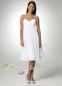 Лёгкое и короткое свадебное платье Style BR1038